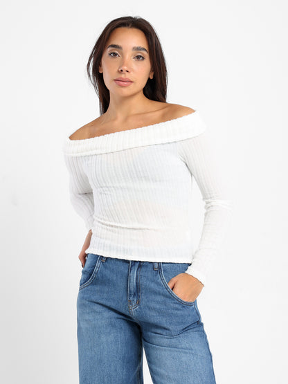 Fitted Long Sleeves Top