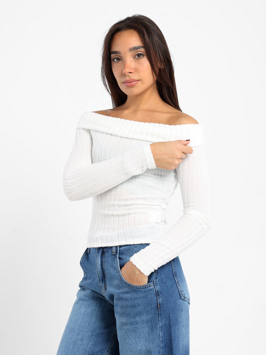 Fitted Long Sleeves Top