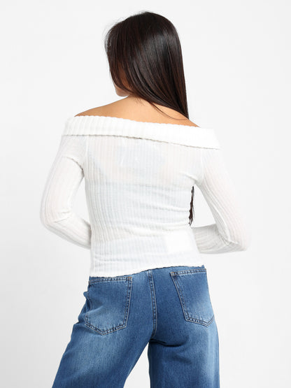 Fitted Long Sleeves Top