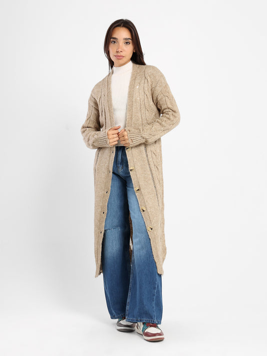 Loose Fit Long Cardigan