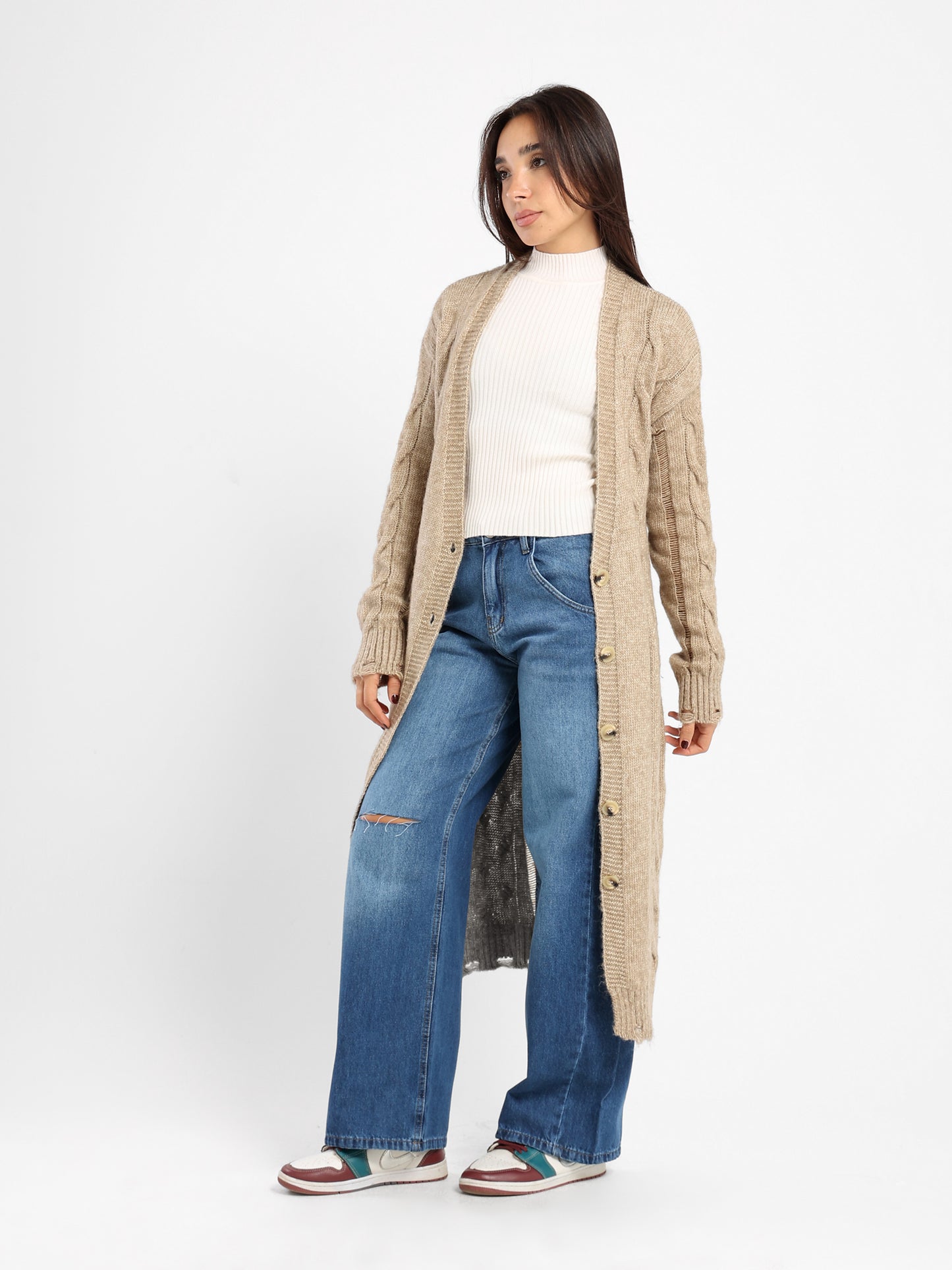 Loose Fit Long Cardigan