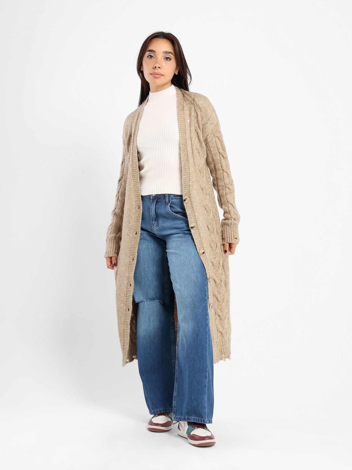 Loose Fit Long Cardigan