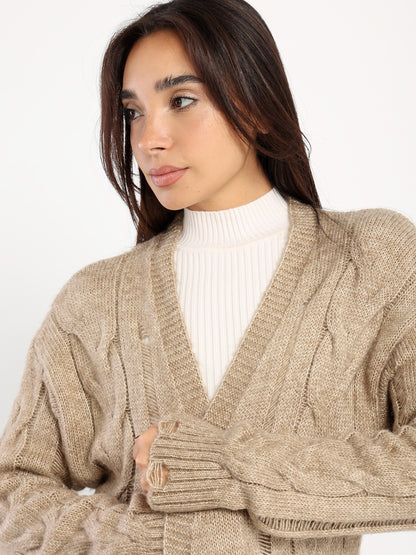 Loose Fit Long Cardigan