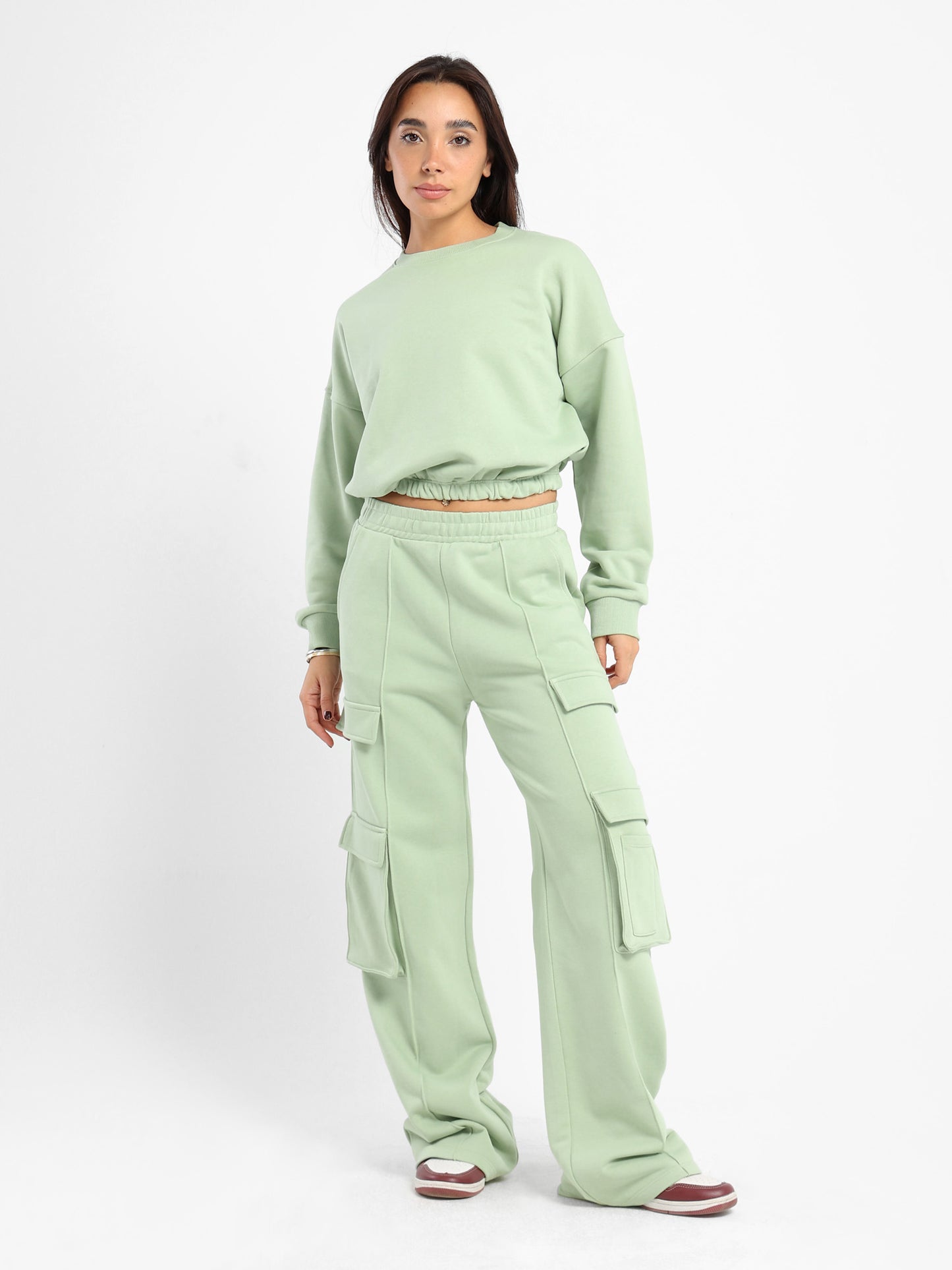 Loose Solid Sweatshirt