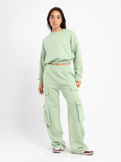 Loose Solid Sweatshirt