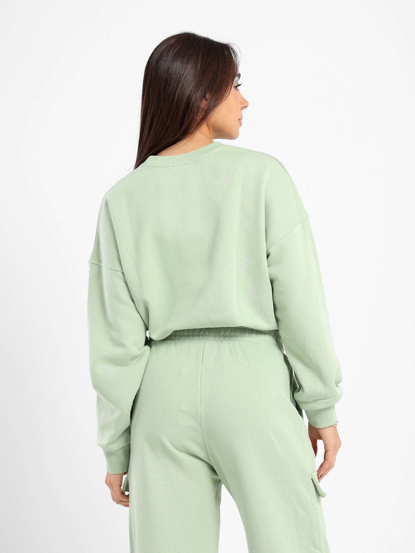 Loose Solid Sweatshirt