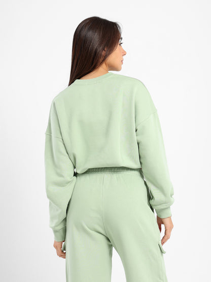 Loose Solid Sweatshirt