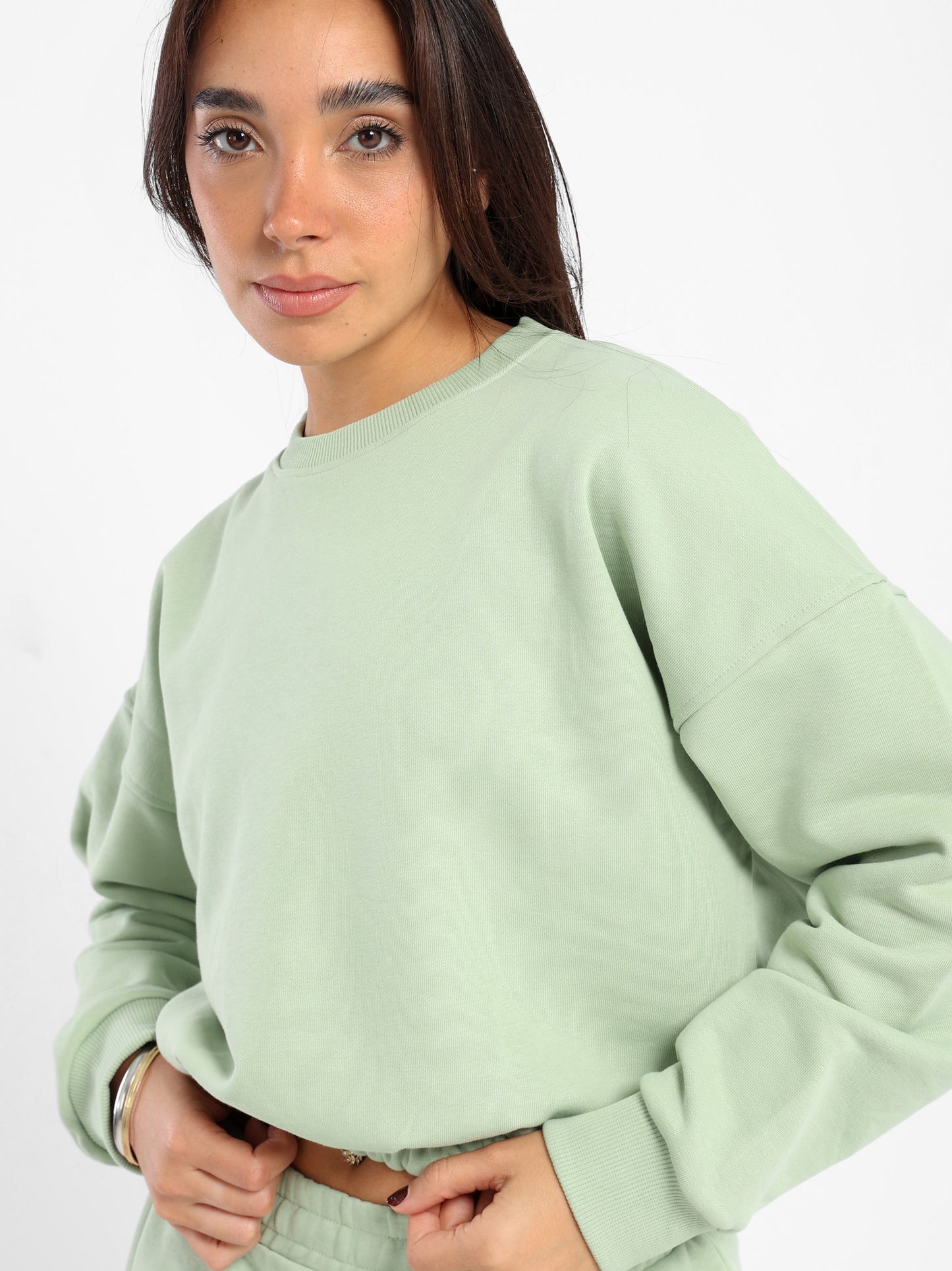 Loose Solid Sweatshirt