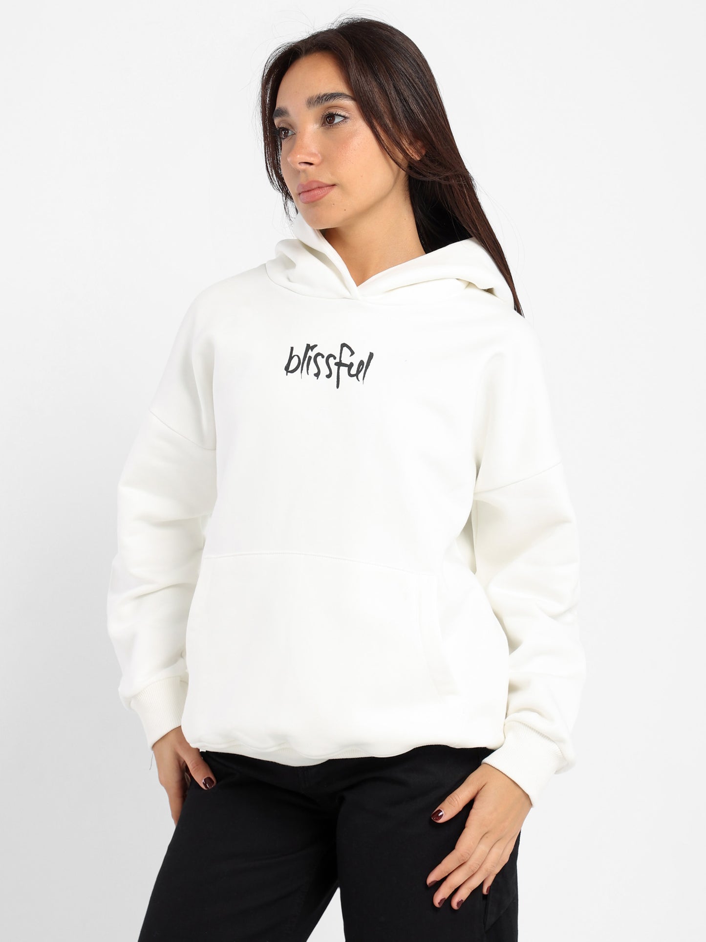 Oversized Hoodie with Place Print