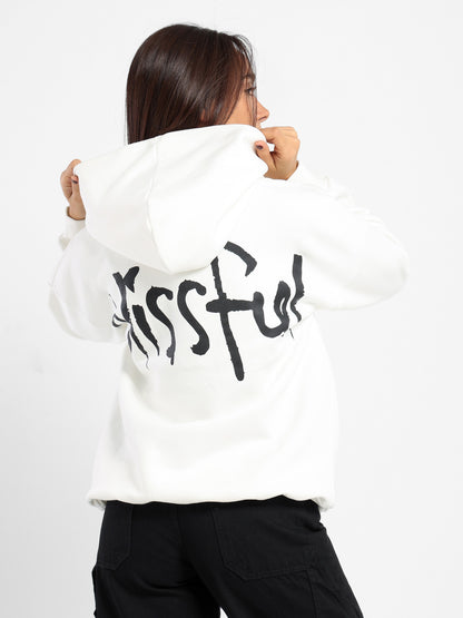 Oversized Hoodie with Place Print