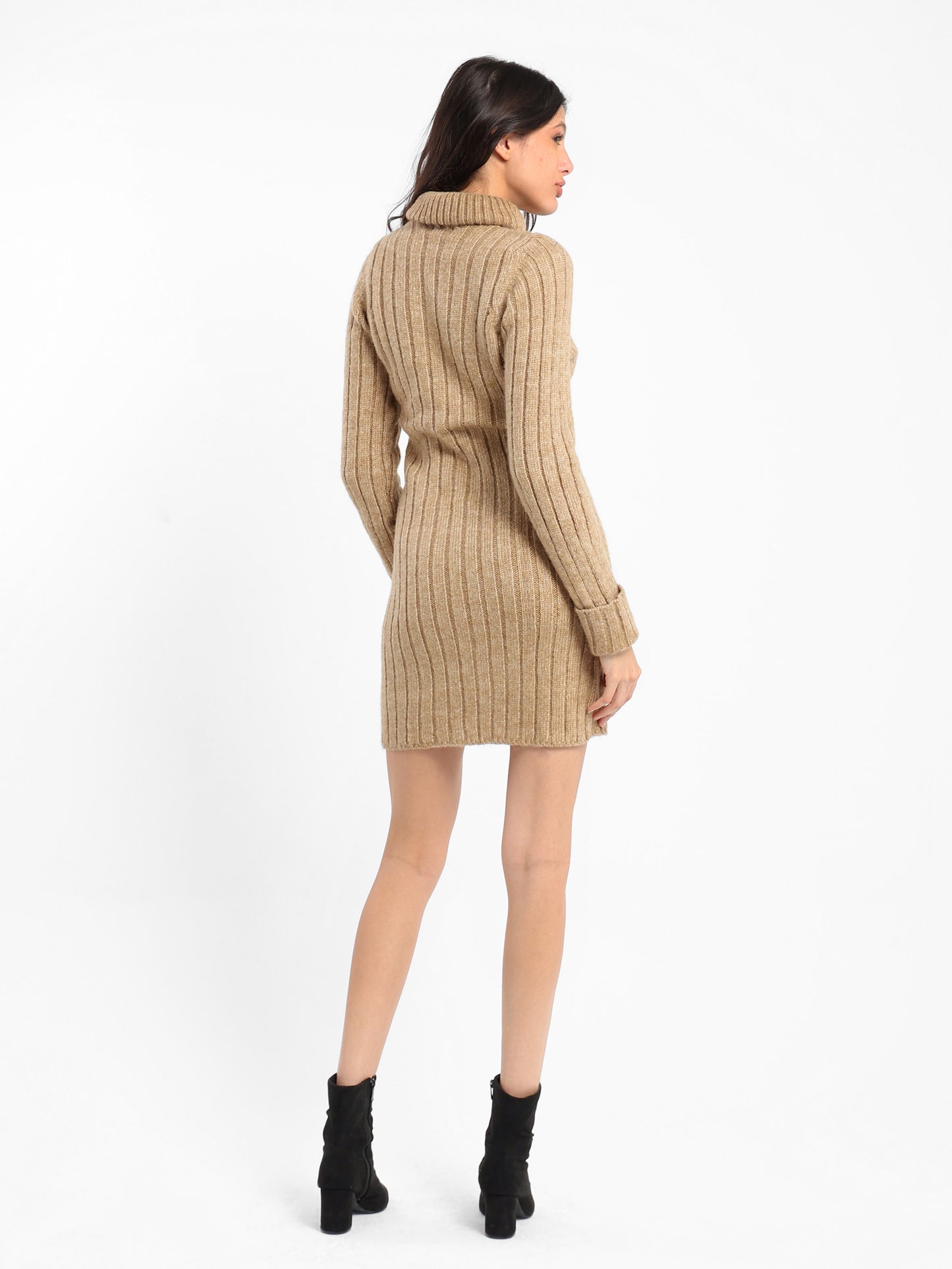 Fitted Short Textured Dress