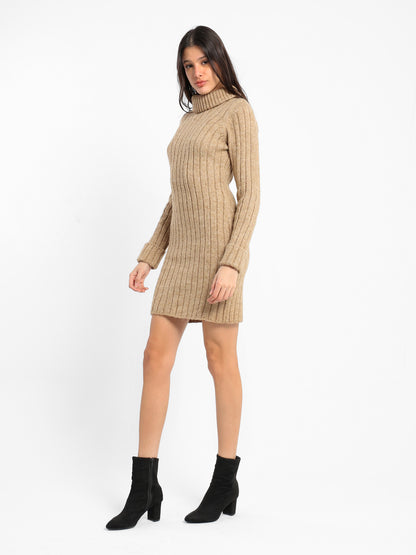 Fitted Short Textured Dress