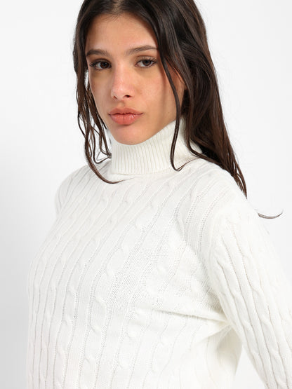 Crew Cable Knit Pullover