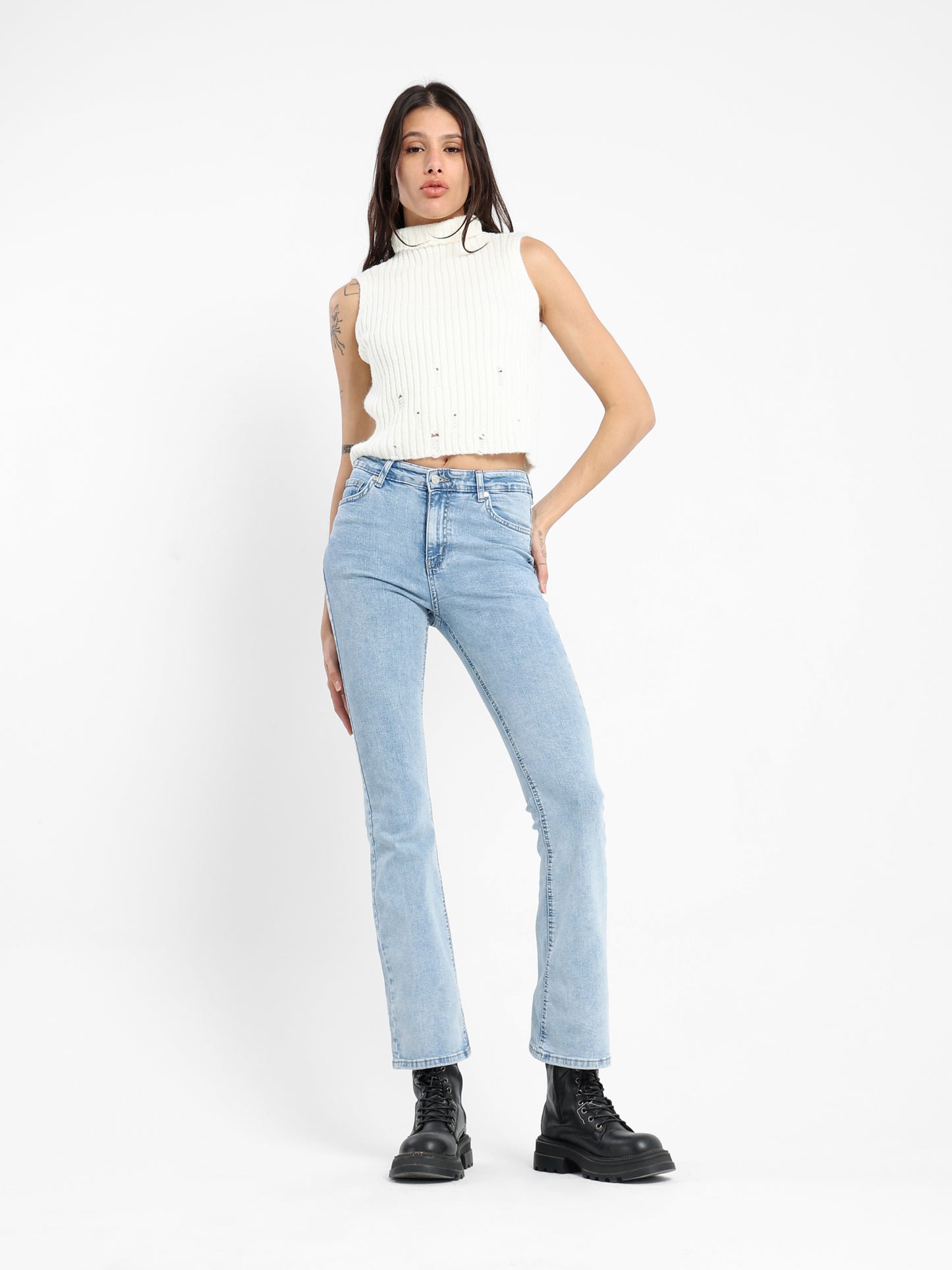 Regular Ribbed Sleeveless Top