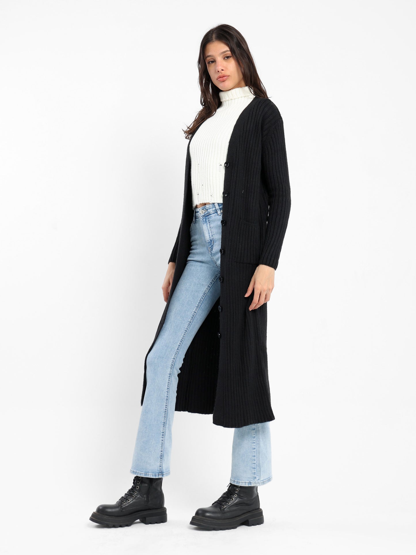 Regular Fit Long Cardigan