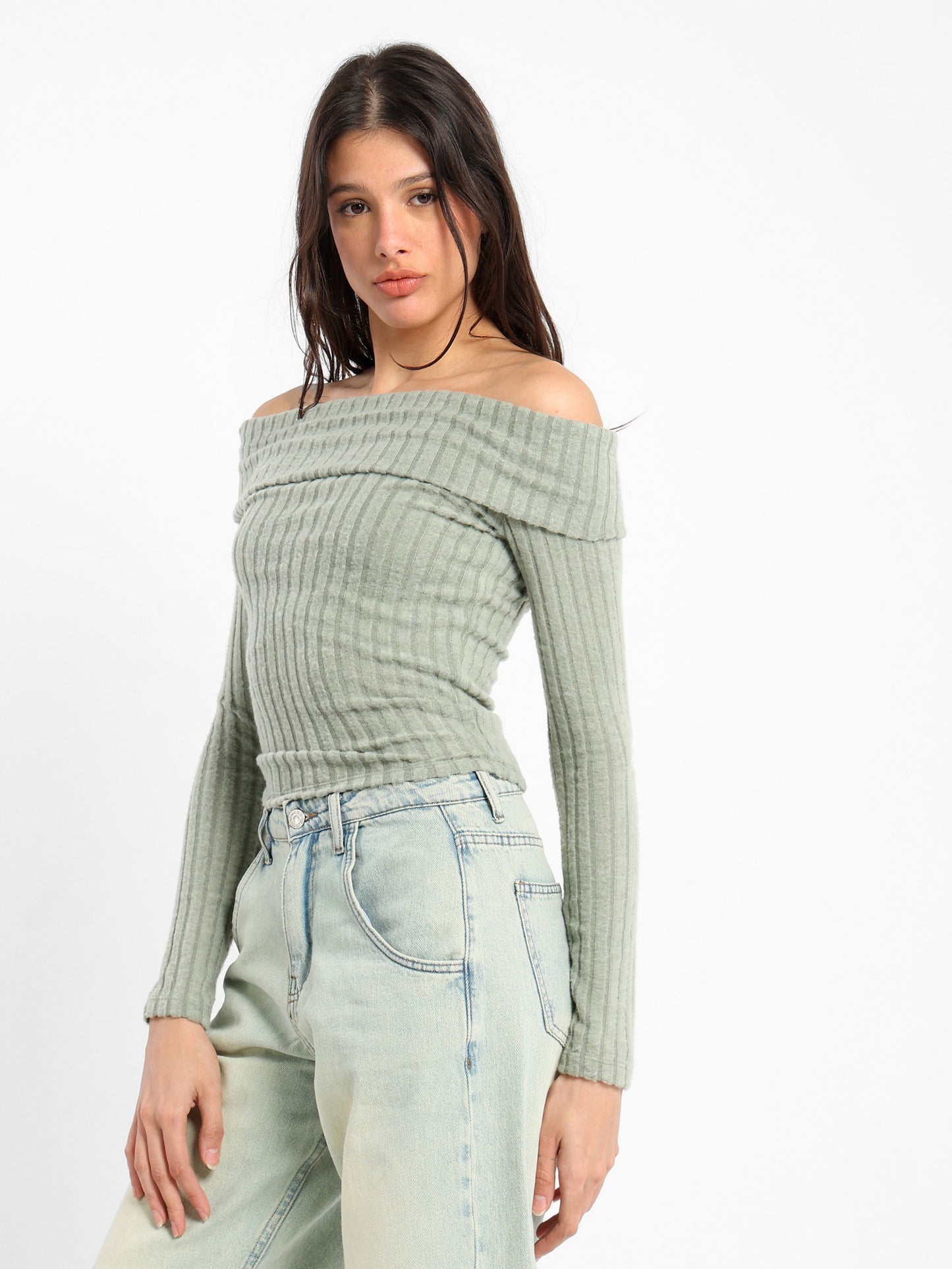 Fitted Long Sleeves Top