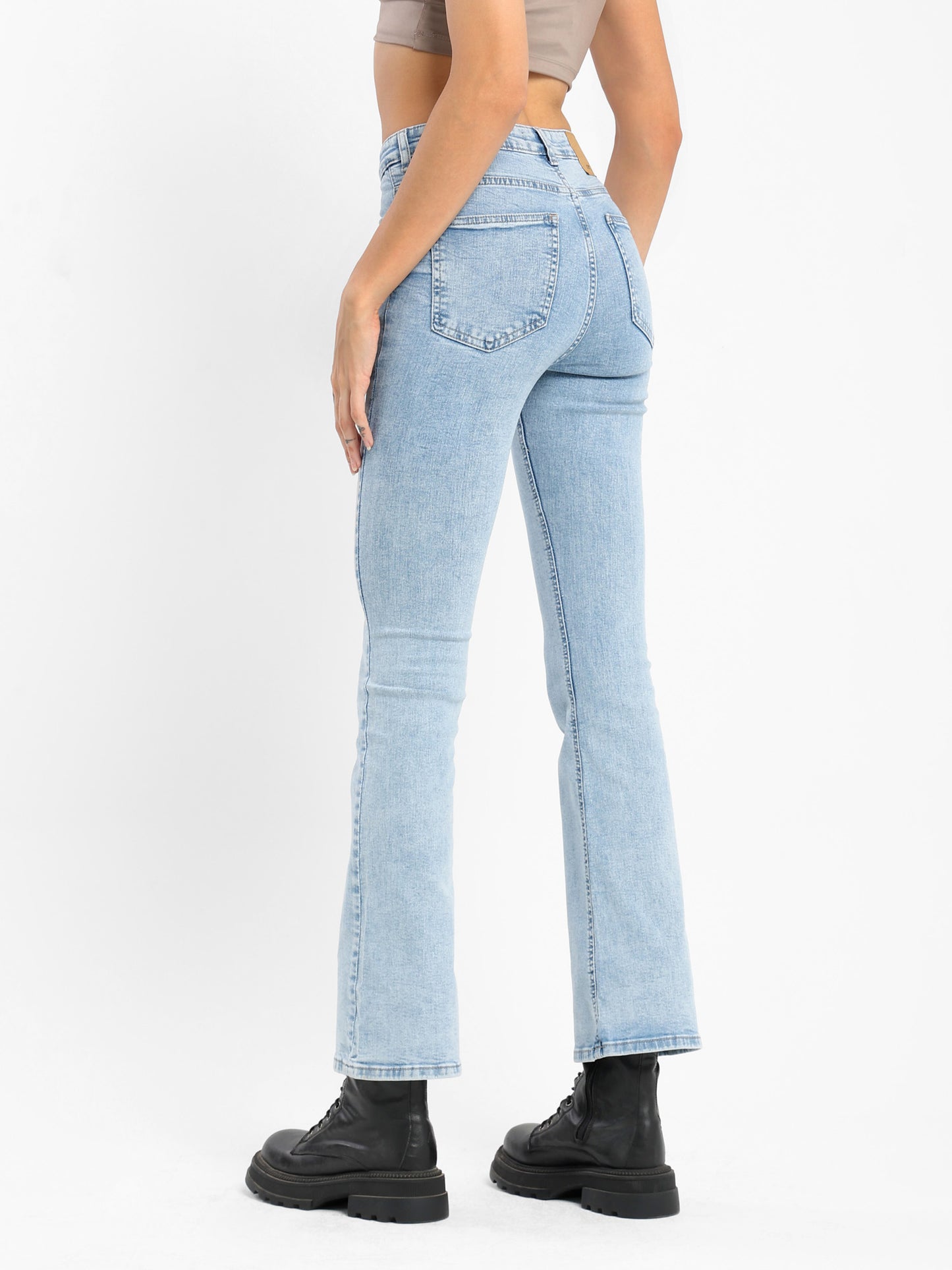 Slim Fit Boot Cut Jeans