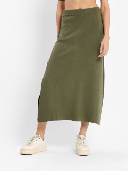 Loose Midi Tricot Skirt