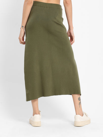 Loose Midi Tricot Skirt