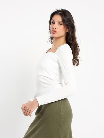 Fitted Long Sleeves Top