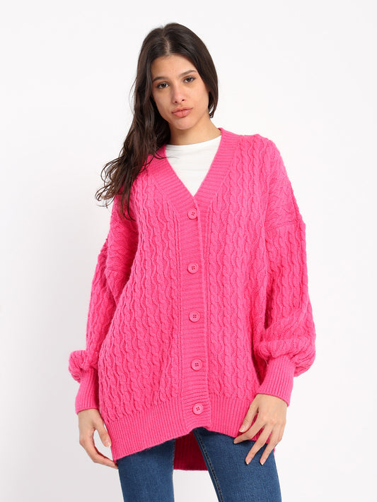 Relaxed Medium Length Cardigan