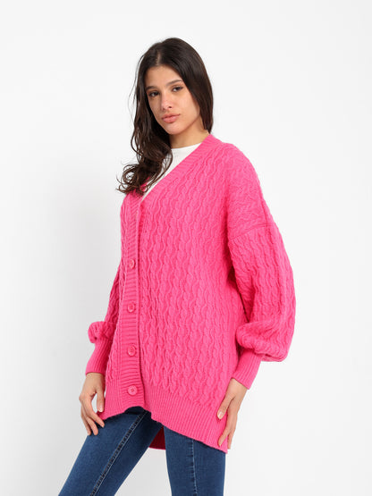 Relaxed Medium Length Cardigan