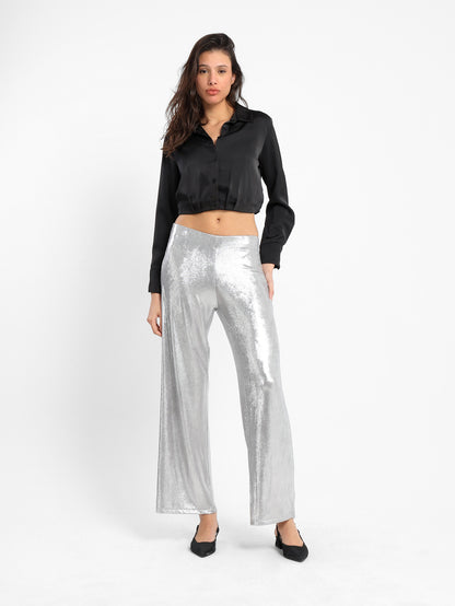 Knitted Flared Pants