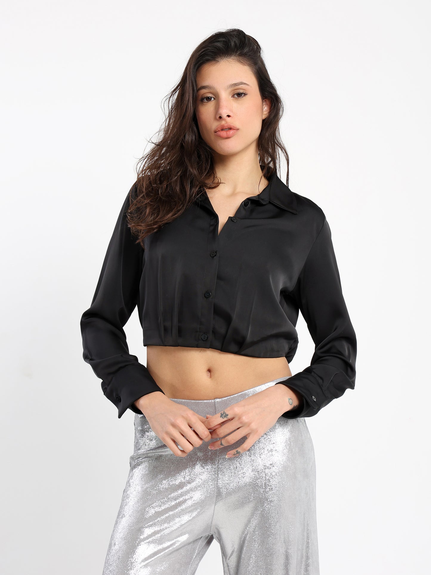 Short Satin Shirt