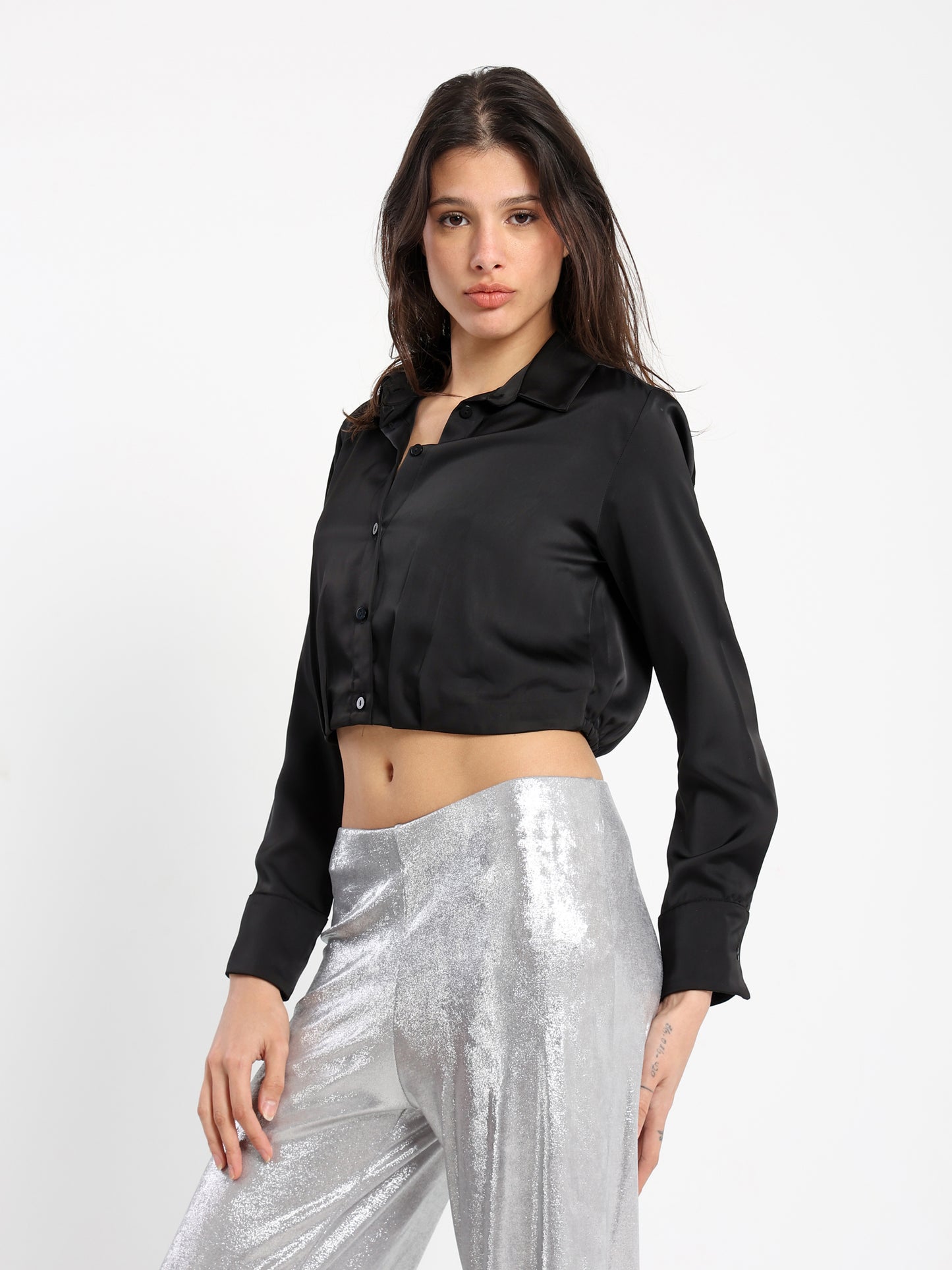 Short Satin Shirt