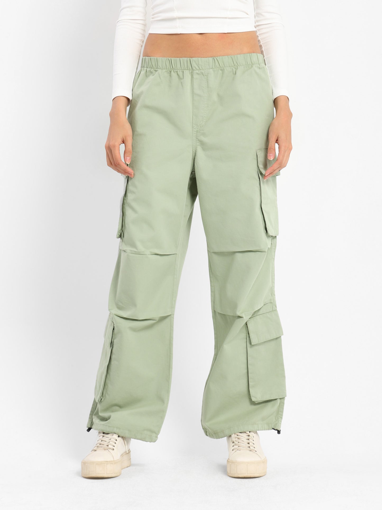 Woven Solid Pants