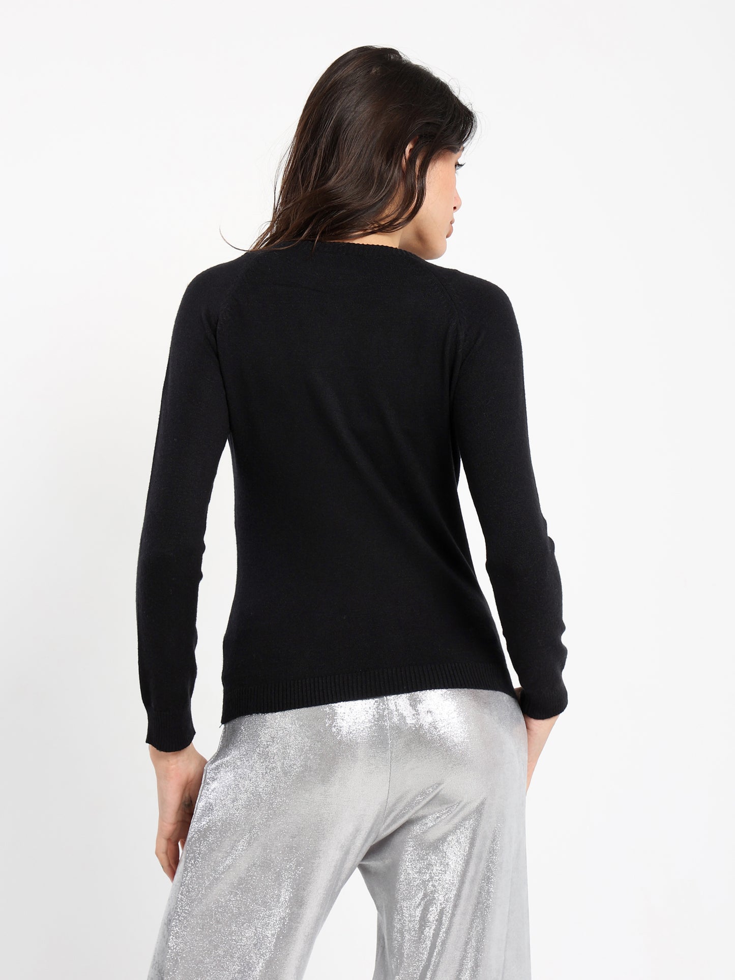 Cropped Round Neck Top