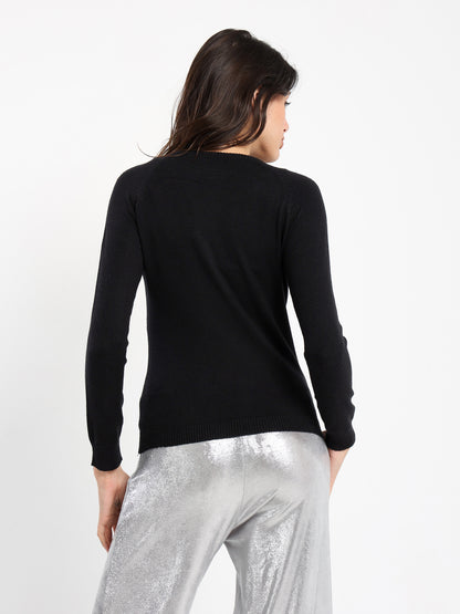 Cropped Round Neck Top