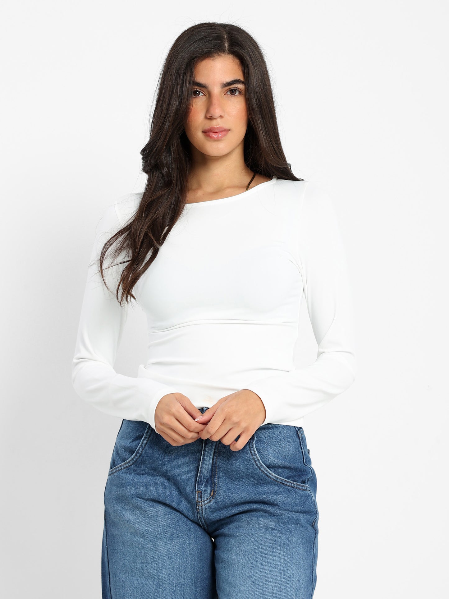 Fitted Long Sleeves Top