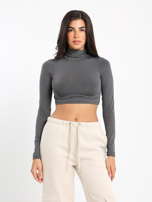 High Neck Crop Top