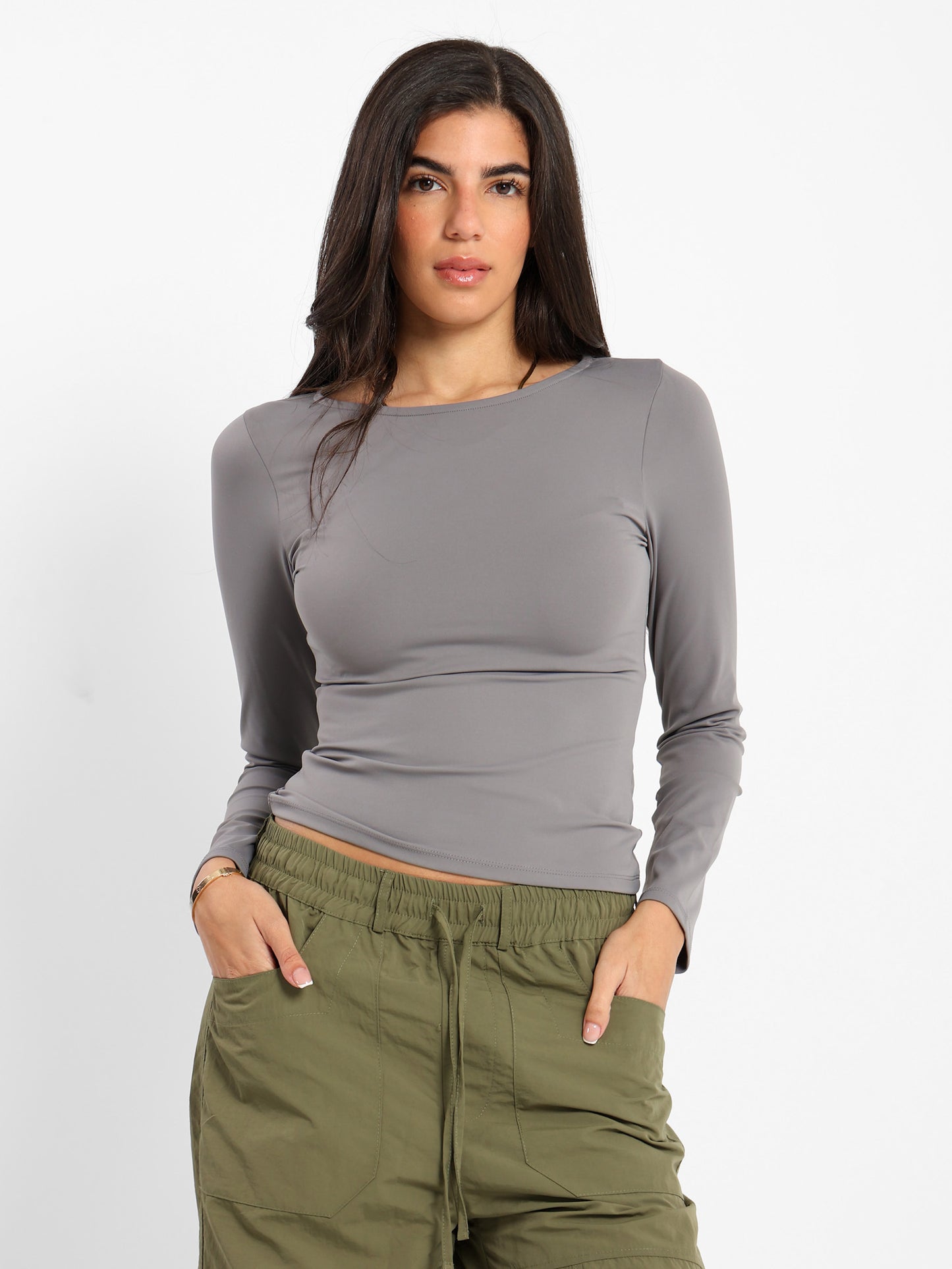 Fitted Long Sleeves Top