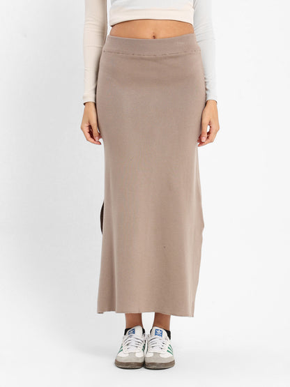 Loose Midi Tricot Skirt