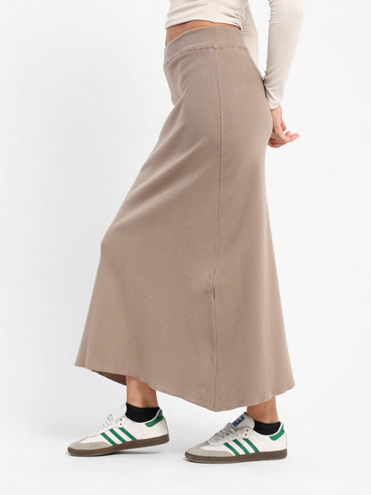 Loose Midi Tricot Skirt