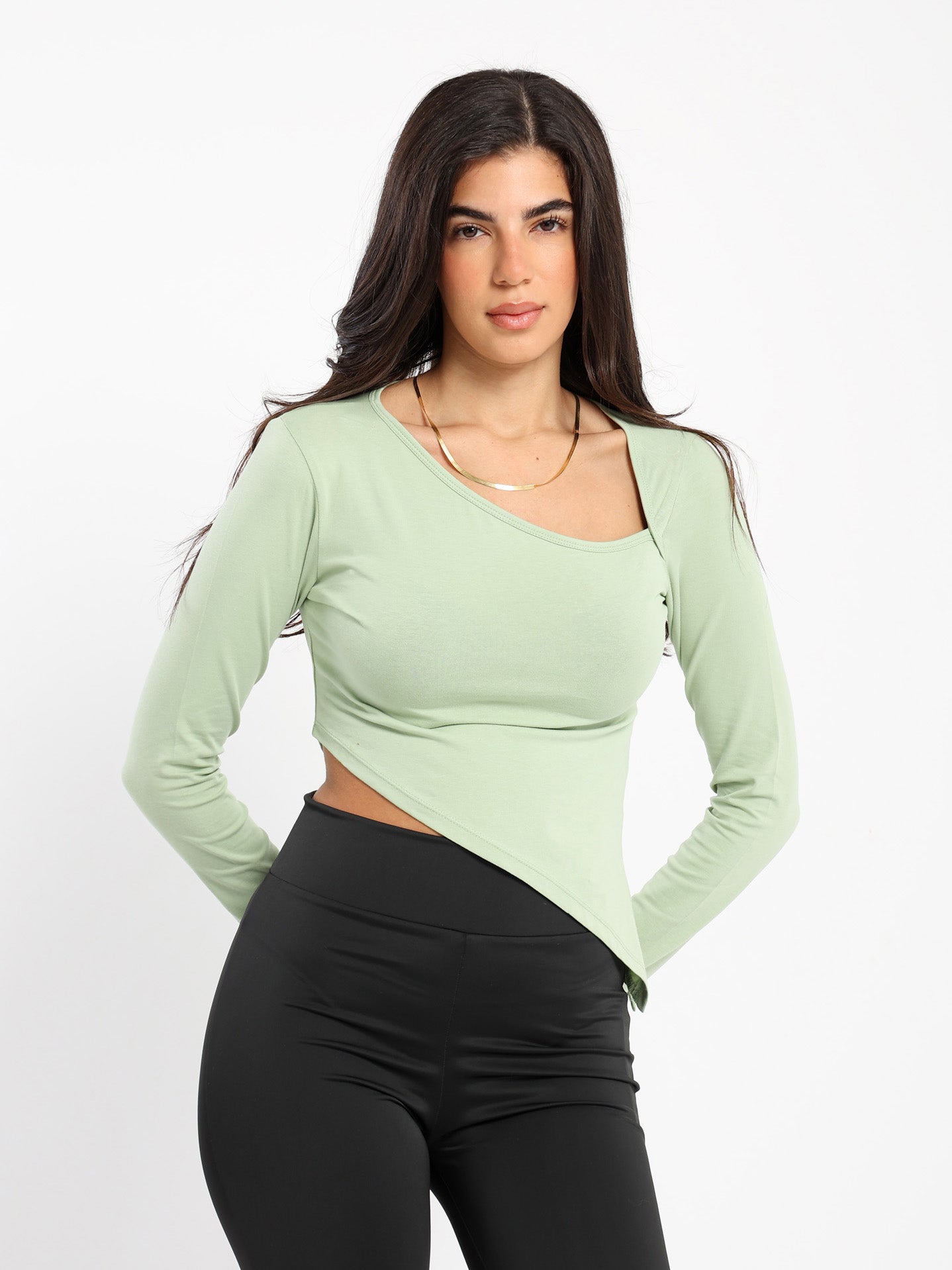 Fitted Long Sleeves Top