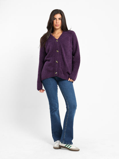 Relaxed Medium Length Cardigan
