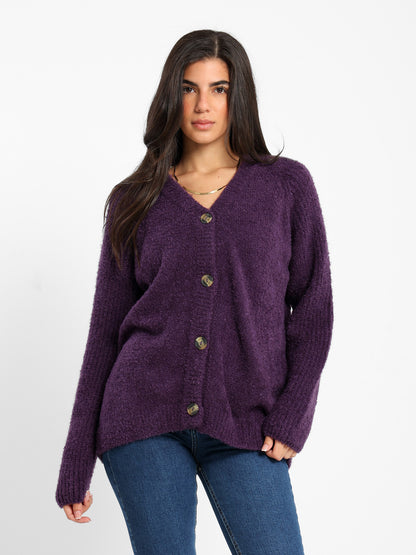 Relaxed Medium Length Cardigan