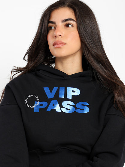 Silver Thick Embroidered Corset Hoodie