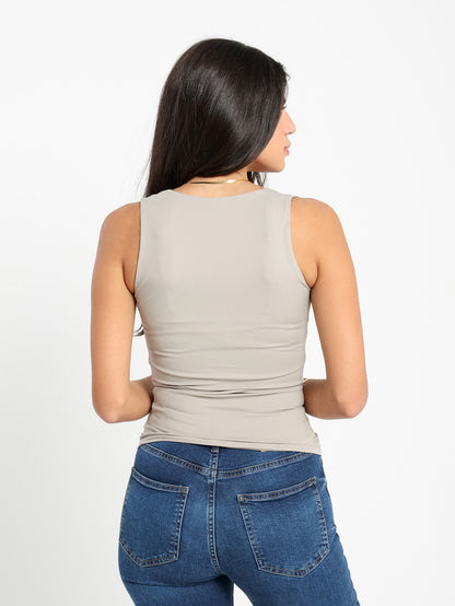 Fitted Sleeveless Top