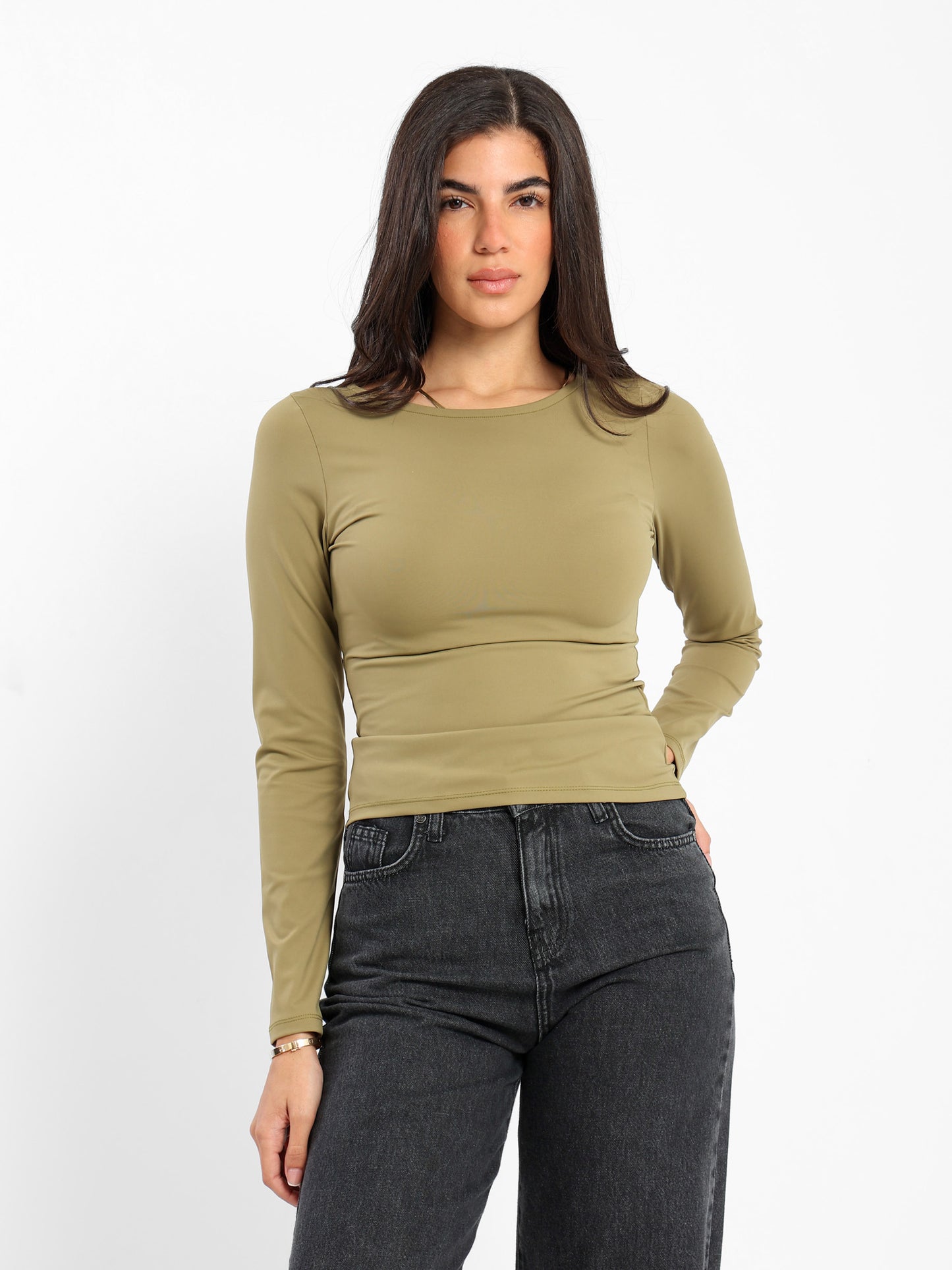 Fitted Long Sleeves Top