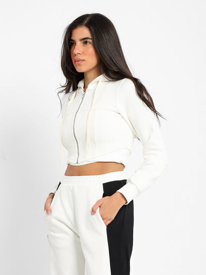 Corset Zip Up Hoodie