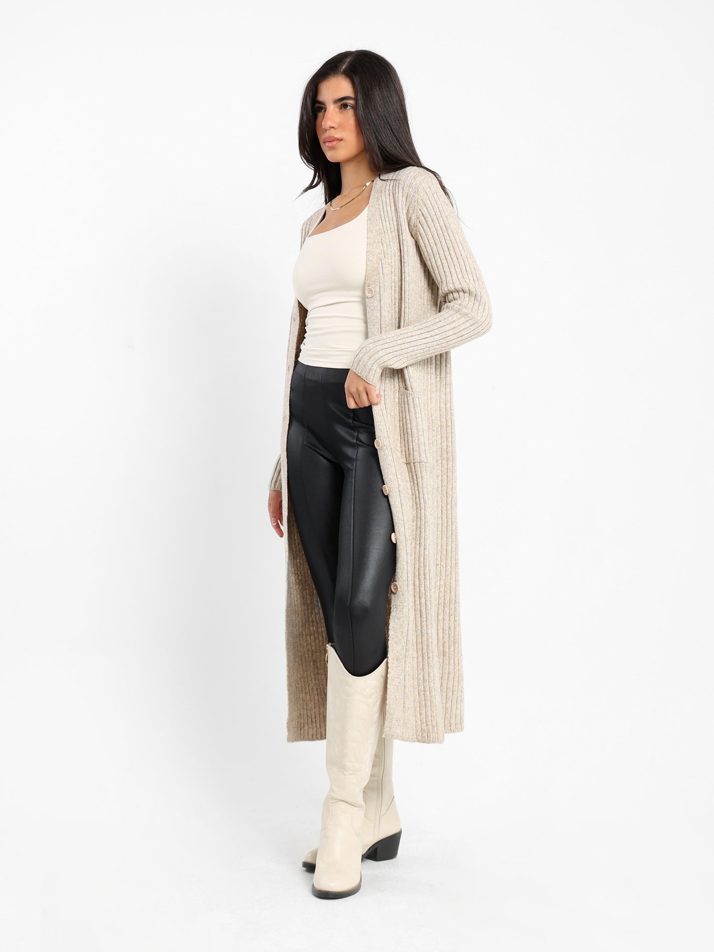 Regular Fit Long Cardigan