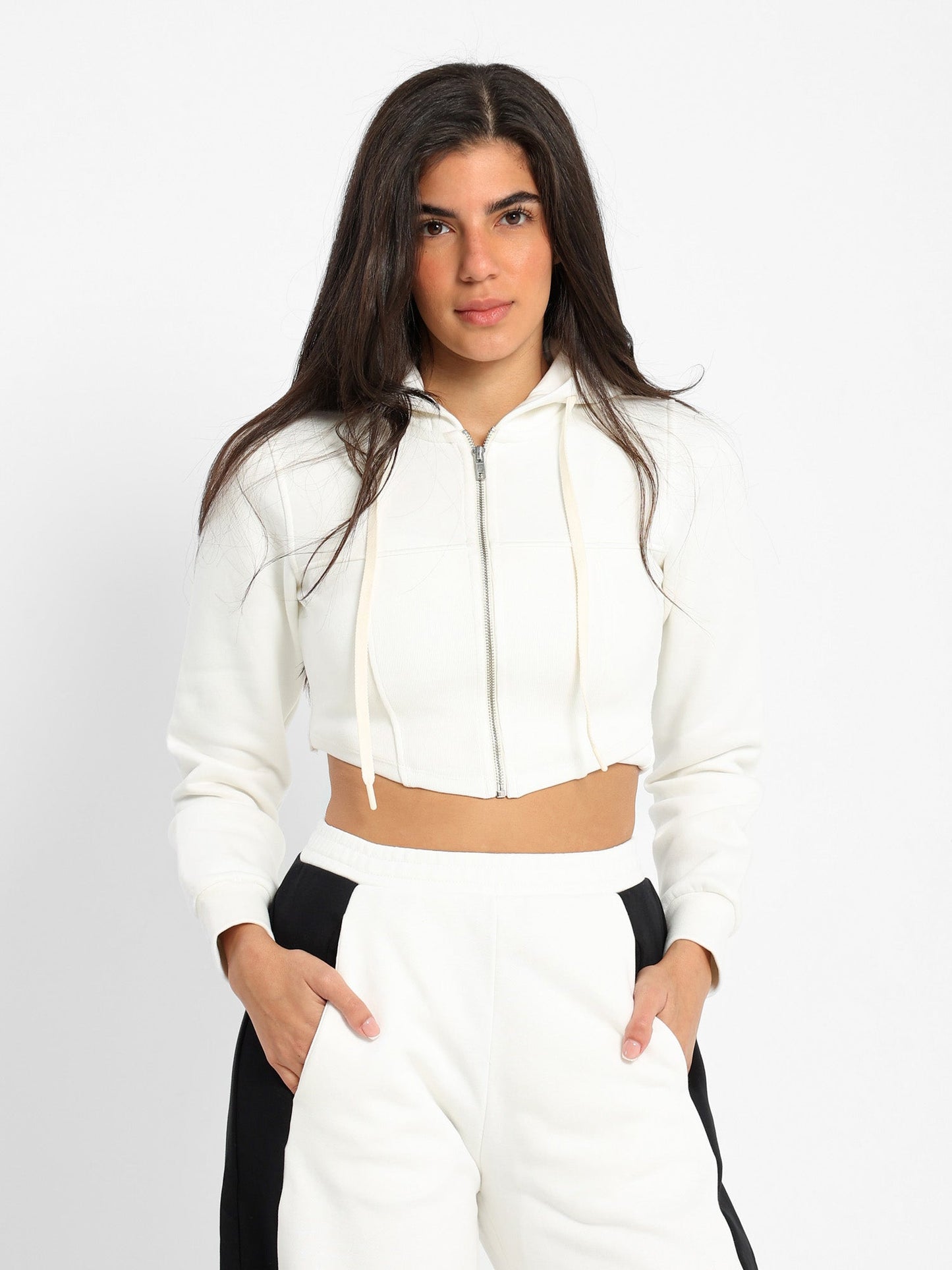 Corset Zip Up Hoodie