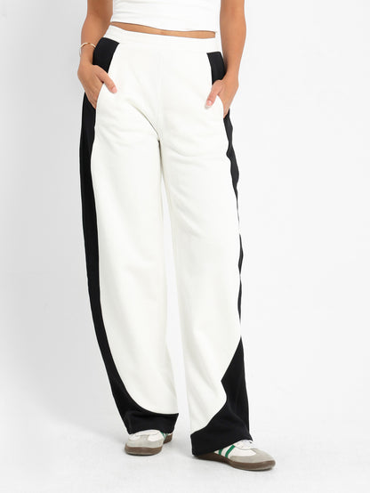 Flared Polyester Pants