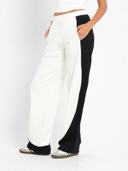 Flared Polyester Pants