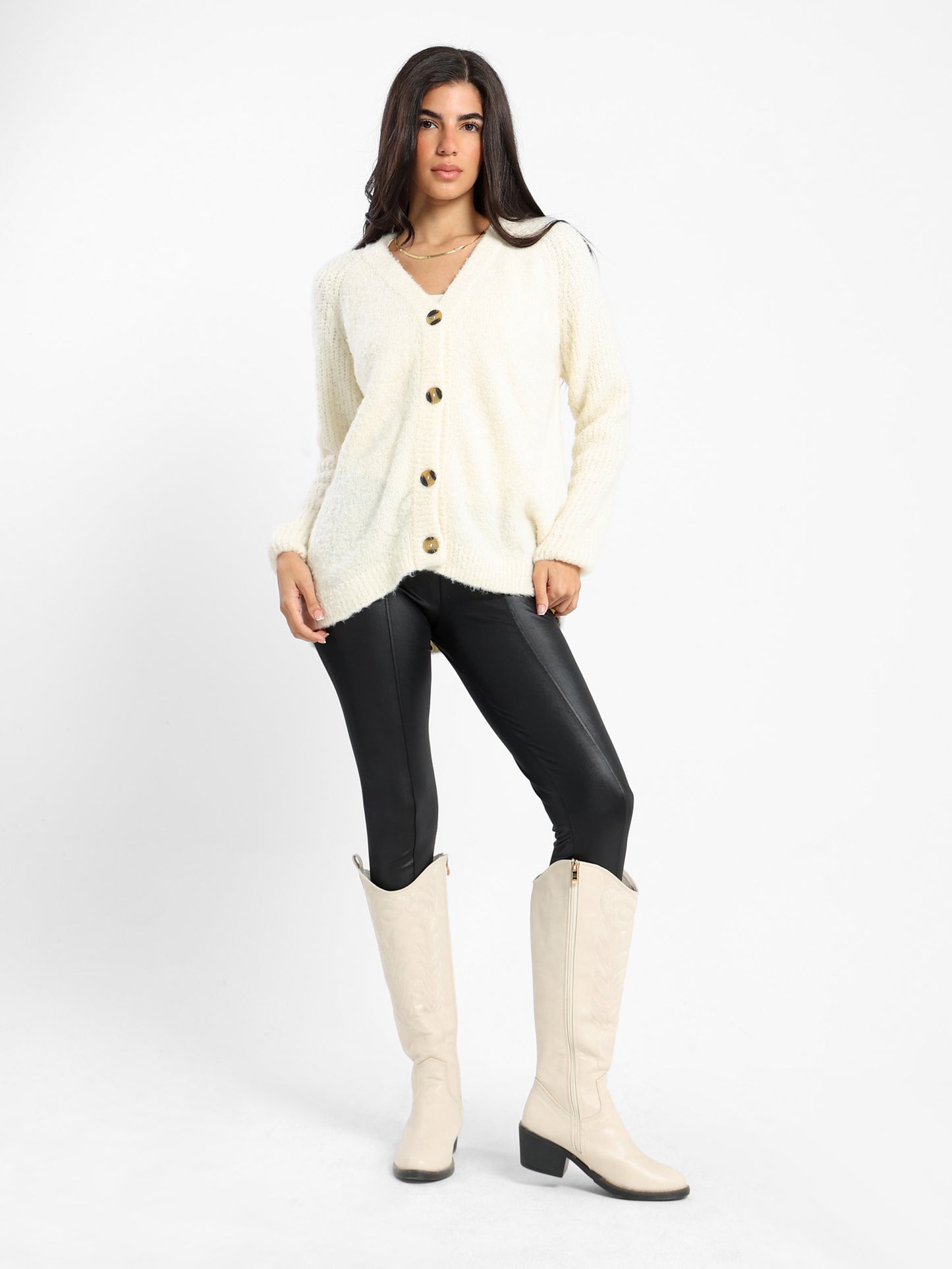 Relaxed Medium Length Cardigan