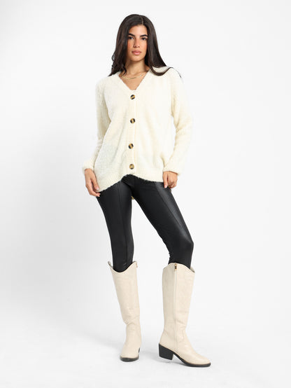 Relaxed Medium Length Cardigan